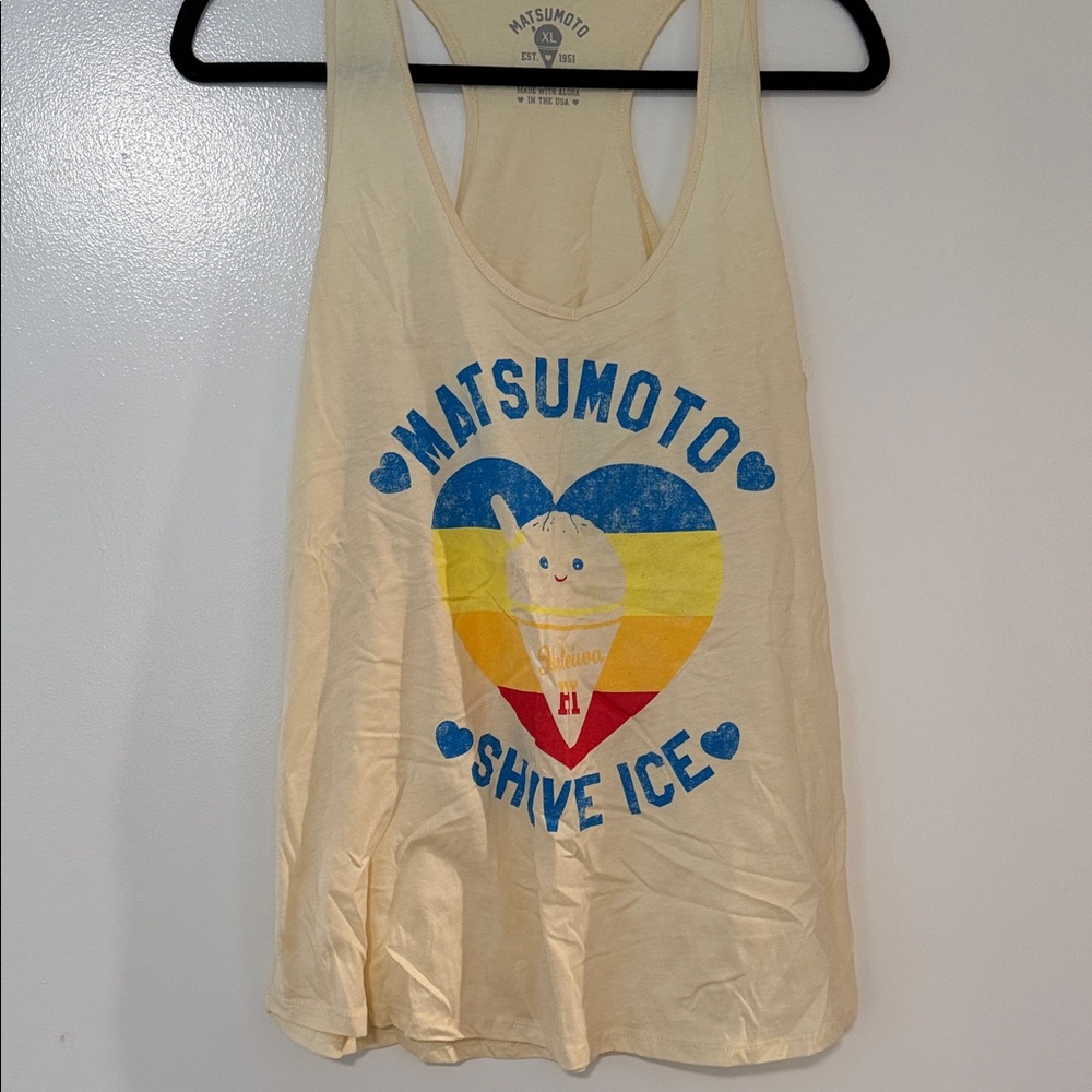 Matsumoto Shave Ice Women's Cream Graphic Tank Top